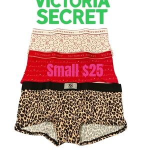 Victoria's Secret Heart, Love, and Leopard Panty Trio